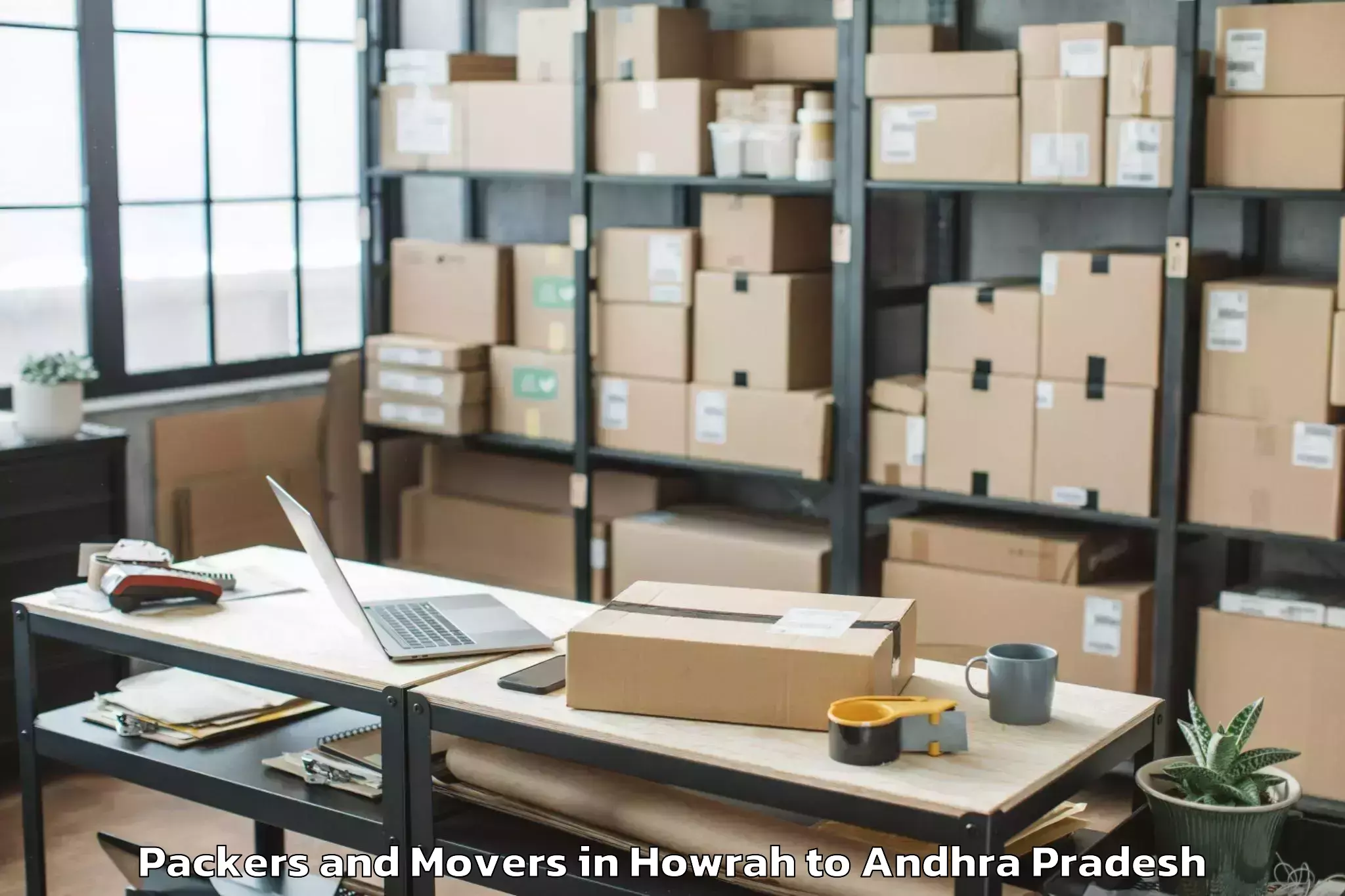 Efficient Howrah to Vissannapet Packers And Movers